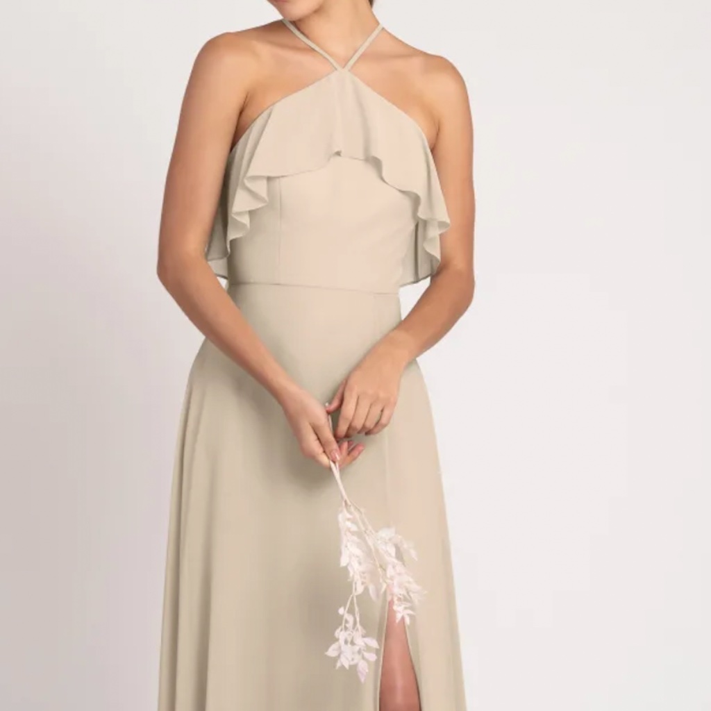 Jenny Yoo Bridesmaid Dress Jada In Sand Dune